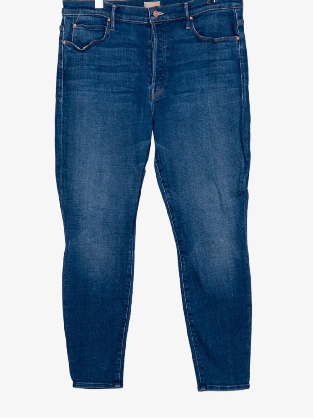 MOTHER The Super Stunner Ankle Jeans Double Vision Heart Pocket Boho HTF Sz 34 - Picture 13 of 13